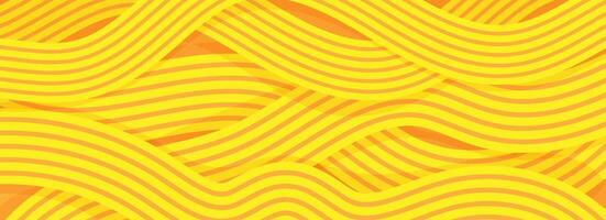 Ramen pattern, vibrant background illustration of asian noodles, ramen, spaghetti, orange background pattern vector
