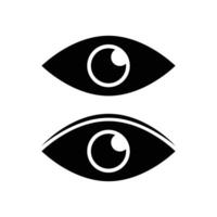 eye view icon design concept silhouette style vector