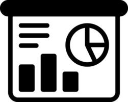Data Analytics Modern Semi Solid Black Icon vector
