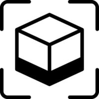 Augmented Reality Modern Semi Solid Black Icon vector