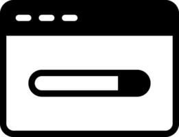Browser Modern Semi Solid Black Icon vector