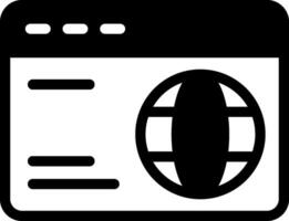 Tech News Modern Semi Solid Black Icon vector