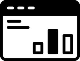 Reporting Support Modern Semi Solid Black Icon vector