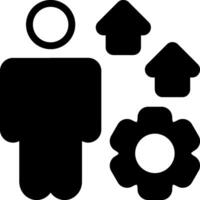 Skill DevelopmentModern Semi Solid Black Icon vector