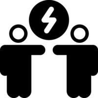 Conflict ResolutionModern Semi Solid Black Icon vector