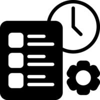 Project ManagementModern Semi Solid Black Icon vector
