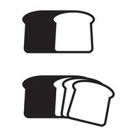 Bread slice icon. Bread icon symbol. vector