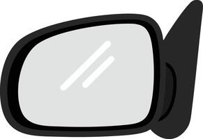 Car side mirror illustration in simple style for vehicle design and automotive accessories vector
