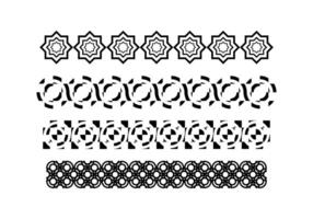 seamless tribal pattern with geometric motifs vector