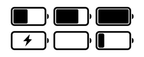 Battery line icon set related to battery, charger, charge, indicator and more. illustration. vector