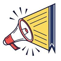 Megaphone megaphone icon illustration design vector