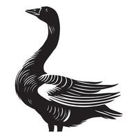 Black Goose Graphic for Handmade Craft Items vector