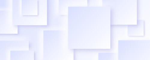 3D White abstract background with overlapping pale squares, suitable for web design, graphic design, presentations, and digital art projects vector