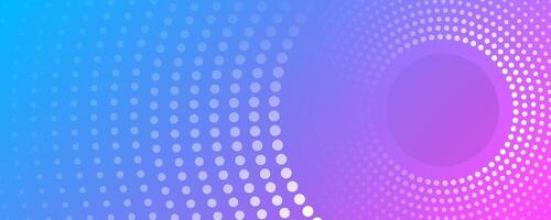 Blue pink circles abstract background on bright space with dotted lines effect decoration. Modern graphic design element dots style concept for web banner, art, flyer, card, or brochure cover vector
