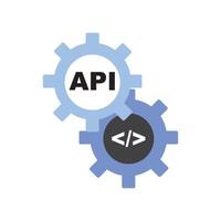 Icon depicting API tools for seamless integration in technology and software development. vector