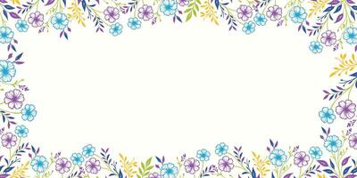 abstract flower background with lush botanical forms.floral wallpaper design for fabric banner and decorative card layout vector
