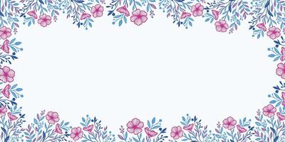 abstract botanical wall design with blooming flower elements.minimal floral background for greeting card and fabric layout vector