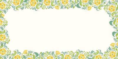 decorative abstract background with botanical floral details.minimal floral wall for fabric frame and scrapbook banner vector