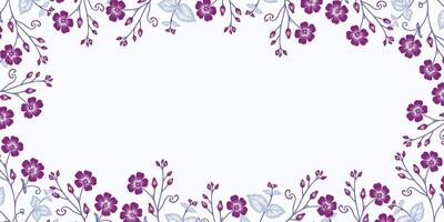 blooming wildflower background with modern abstract style.floral wall art for banner poster and decorative textile layout vector