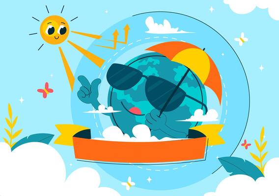 World Ozone Day Flat Style Design to Promote Awareness of the Ozone Layer and Environmental Protection