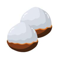 Get a glimpse of this 2d chestnuts icon vector