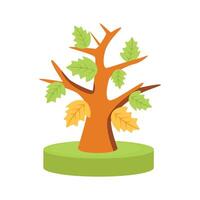Have a look at this 2d icon showing fall tree vector