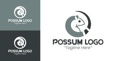 Unique and Professional Possum Logo Design for Digital and Print Branding vector