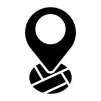 pin pointer location silhouette style icon illustration design, designed for web and app vector