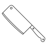 Axe icon. Outline illustration of axe icon for web vector