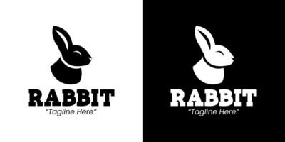 Dynamic and Stylish Rabbit Logo with Bold Typography vector