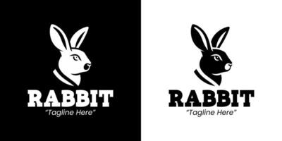 Elegant Rabbit Silhouette Logo for Clean and Modern Branding vector