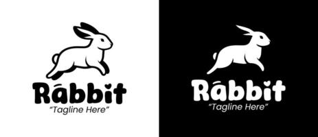 Elegant Rabbit Logo Design for Professional Branding in Black and White vector