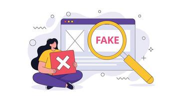 Identifying Fake News and Misinformation the Importance of Critical Thinking and Media Literacy vector