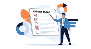 Mastering Expert Tasks A Comprehensive Guide to Efficient Workflow and Achieving Optimal Productivity vector