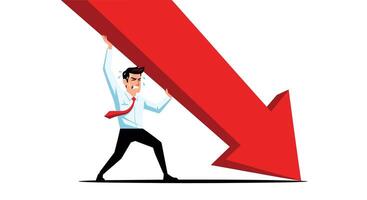 Navigating Economic Downturn Strategies Coping with Market Volatility and Recessionary Challenges vector