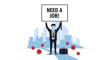 Navigating Job Hunting in the Era of Global Health Challenges And Uncertainty vector