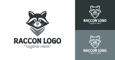 Modern Raccoon Logo for Business and Brand Identity Solutions vector