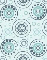 Retro Circular Pattern in Soft Blue vector