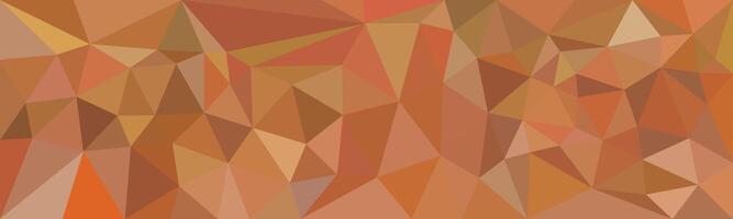 A vivid abstract design featuring interlocking polygons in warm hues of orange, yellow, and brown, creating a complex, modern, and energetic visual texture. vector