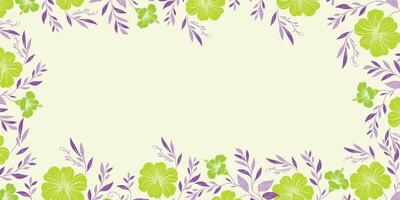 botanical floral background with tropical abstract elements.decorative floral wall for fabric texture and wall art frame vector