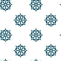 Seamless pattern featuring nautical wheels for marine-themed designs vector