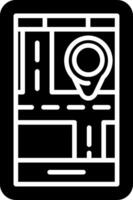 Phone Map GPS Display vector