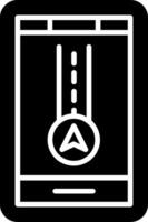 GPS Map Path Indicator vector