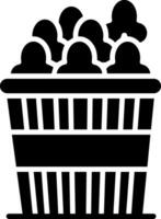 Popcorn in Striped Box vector
