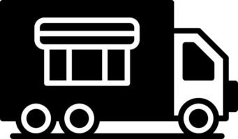 Mobile Food Truck Front View vector