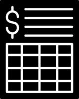 Retail Purchase Invoice Sheet vector