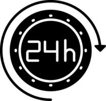 24 Hour Return Guarantee Icon vector