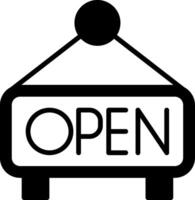 Illuminated Open Store Sign vector