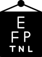 Vision Eye Testing Chart vector
