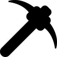 Rugged Mountain Pickaxe Icon vector